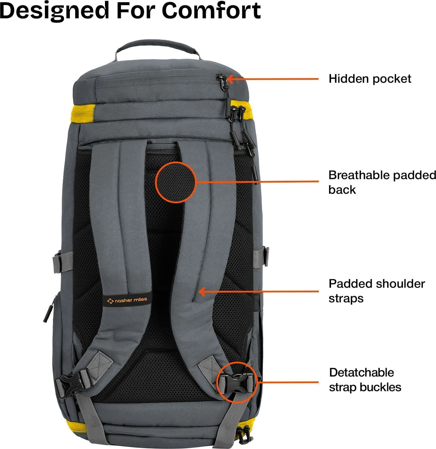 Hunter Rucksack Duffle Carry-On Travel Backpack with Shoe Compartment Rucksack 6