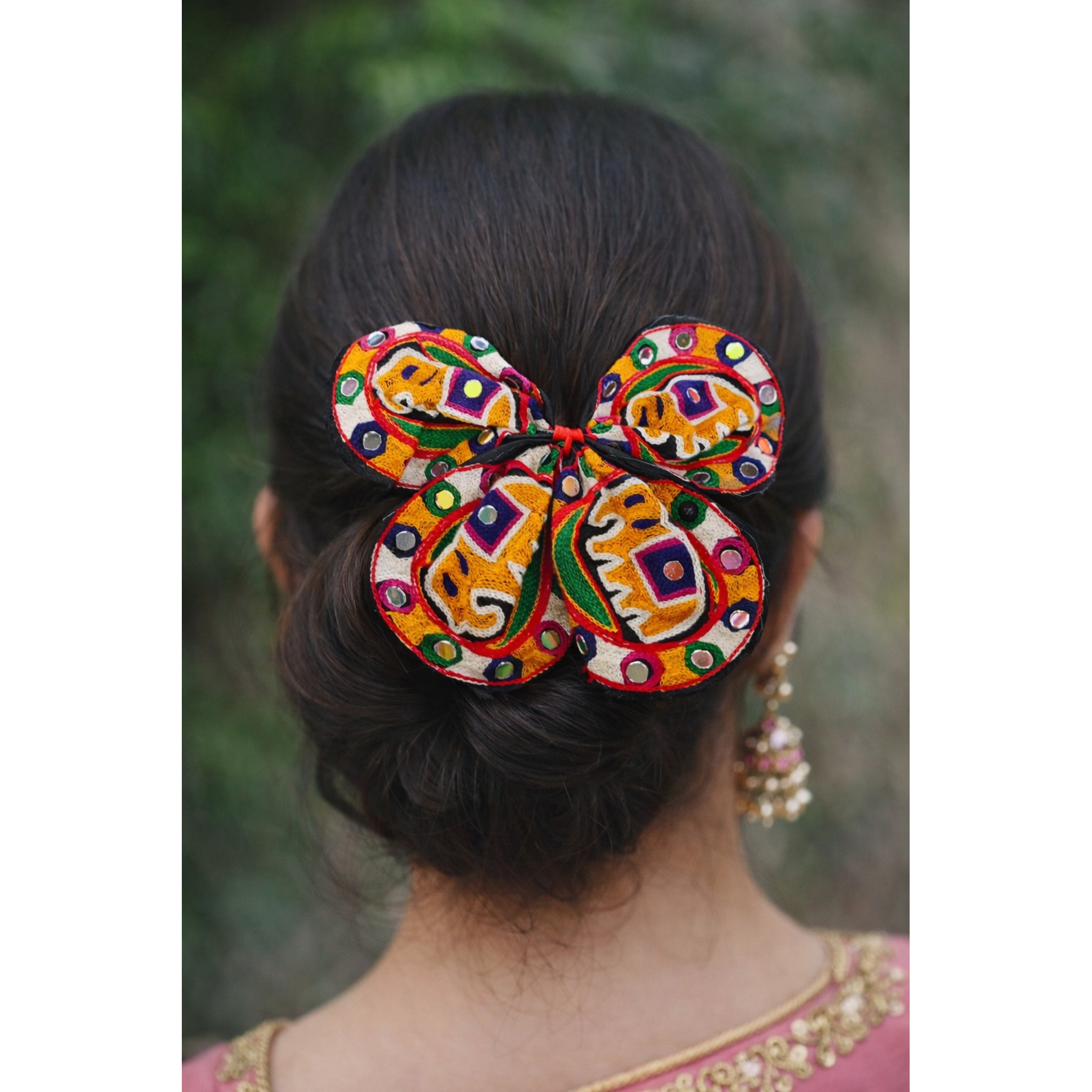 Embroidery Butterfly Hair Clip Handmade1